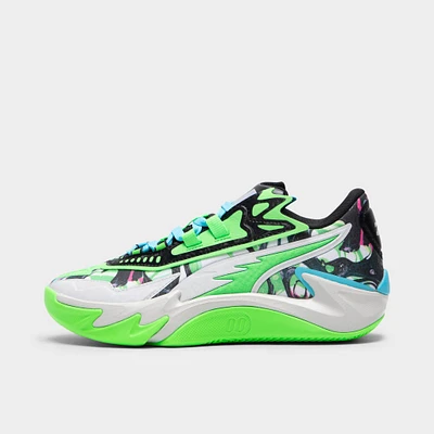 Puma Juniors' Scoot Zeros II Green / Black - Pink