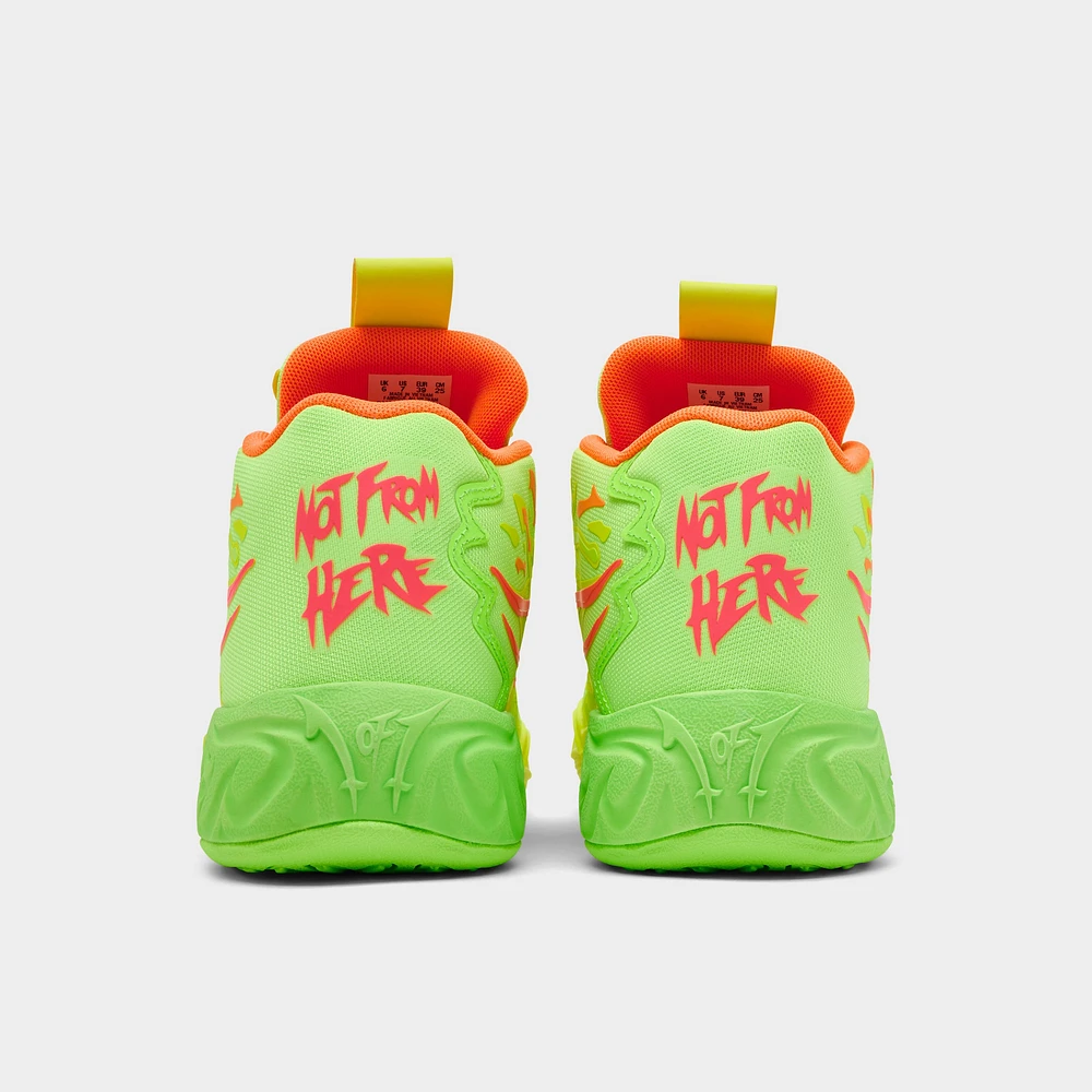 Puma x LaMelo Ball Juniors' MB.04 "Gem" Yellow Alert / Green Glare - Pink
