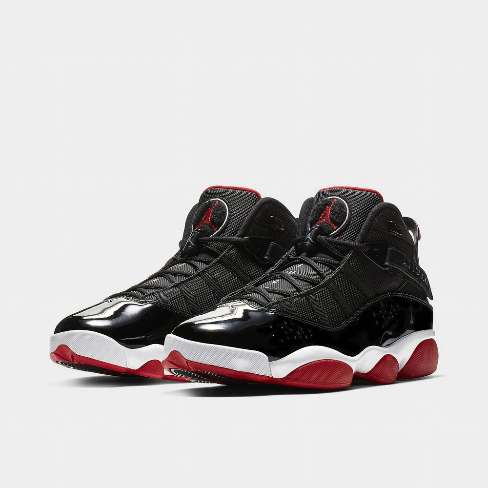 Jordan 6 Rings Black / Varsity Red - White