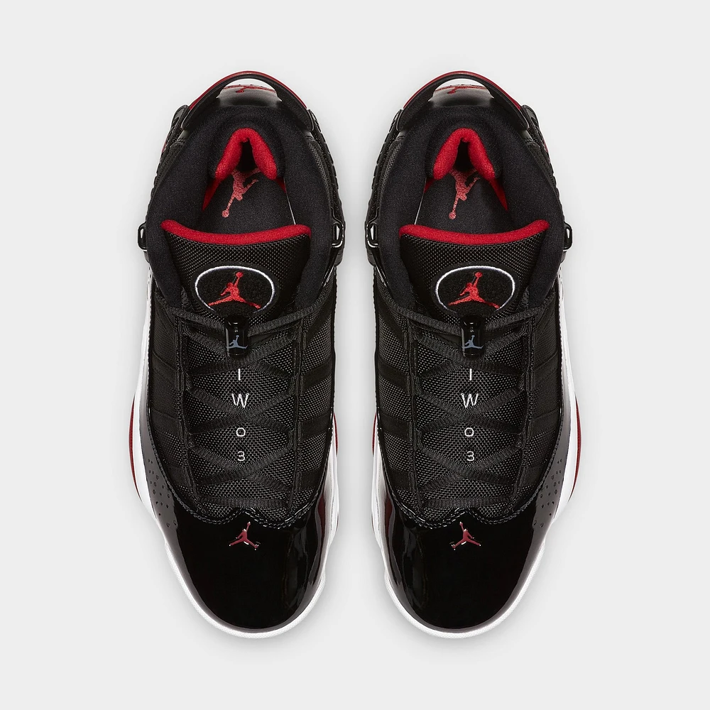 Jordan 6 Rings Black / Varsity Red - White