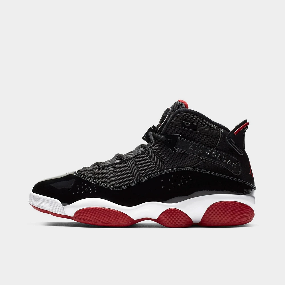 Jordan 6 Rings Black / Varsity Red - White