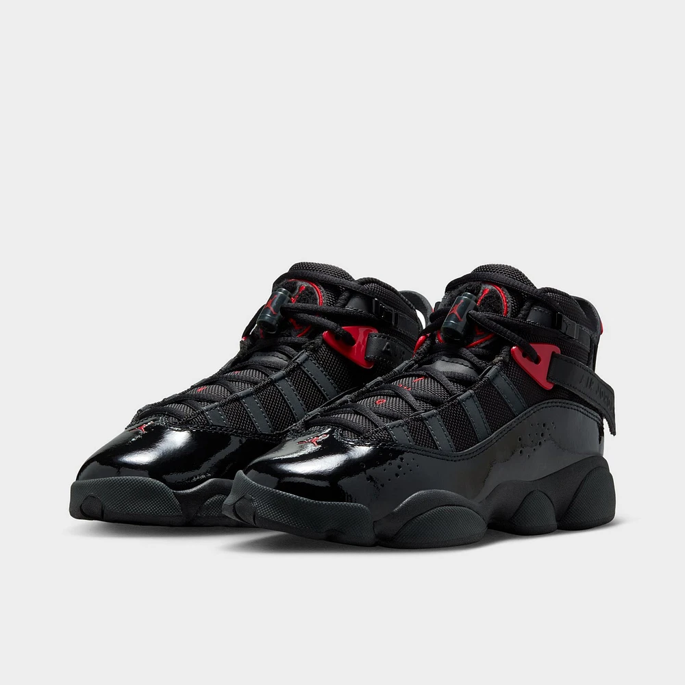 Jordan 6 Rings GS Black / Fire Red - Anthracite