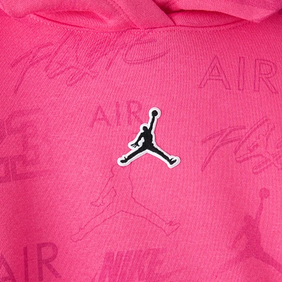 Jordan Child Girls' All-Over-Print Pullover Hoodie / Pinksicle