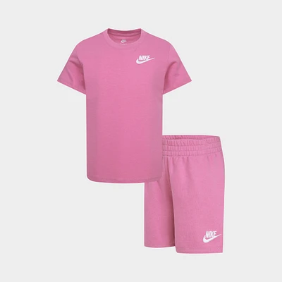 Nike Children's Club T-Shirt & Shorts Set / Magic Flamingo