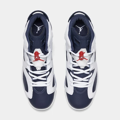 Jordan 6 Retro GS White / Varsity Red - Midnight Navy