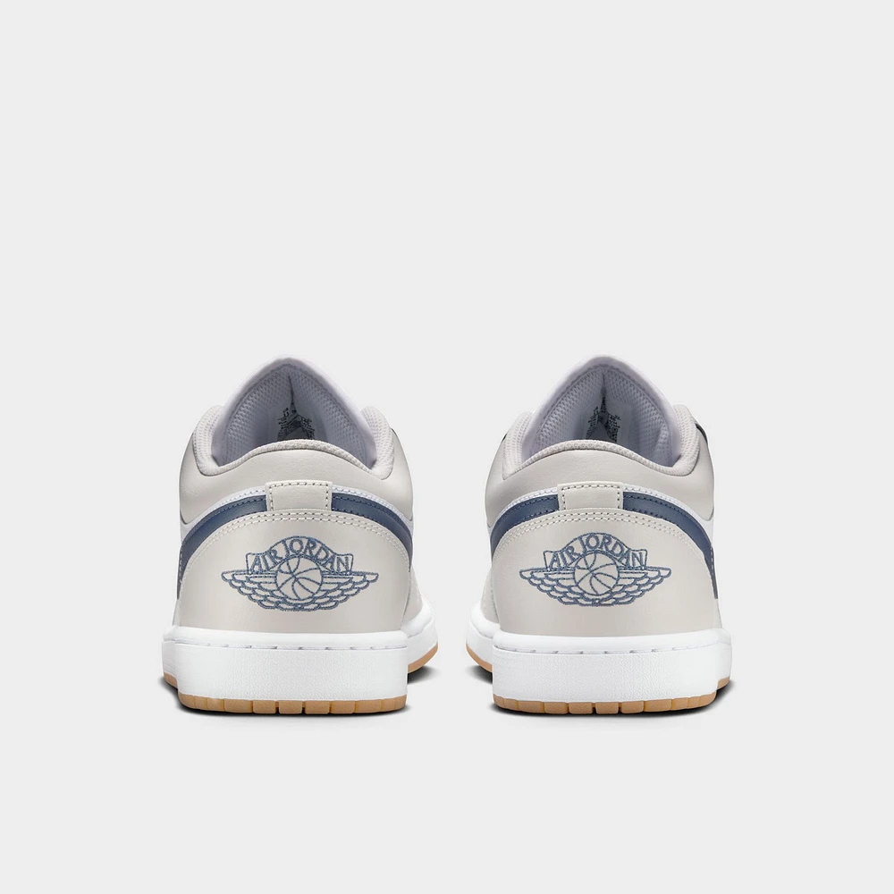 Jordan 1 Low White / Midnight Navy - Neutral Grey