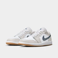 Jordan 1 Low White / Midnight Navy - Neutral Grey
