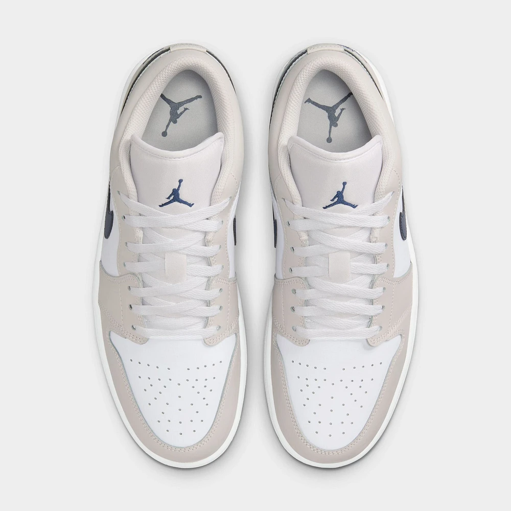 Jordan 1 Low White / Midnight Navy - Neutral Grey