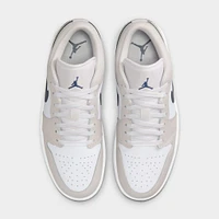 Jordan 1 Low White / Midnight Navy - Neutral Grey