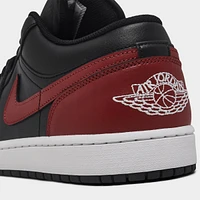 Jordan 1 Low Black / Varsity Red - Summit White