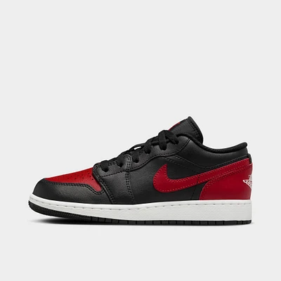 Jordan 1 Low GS Black / Varsity Red - Summit White
