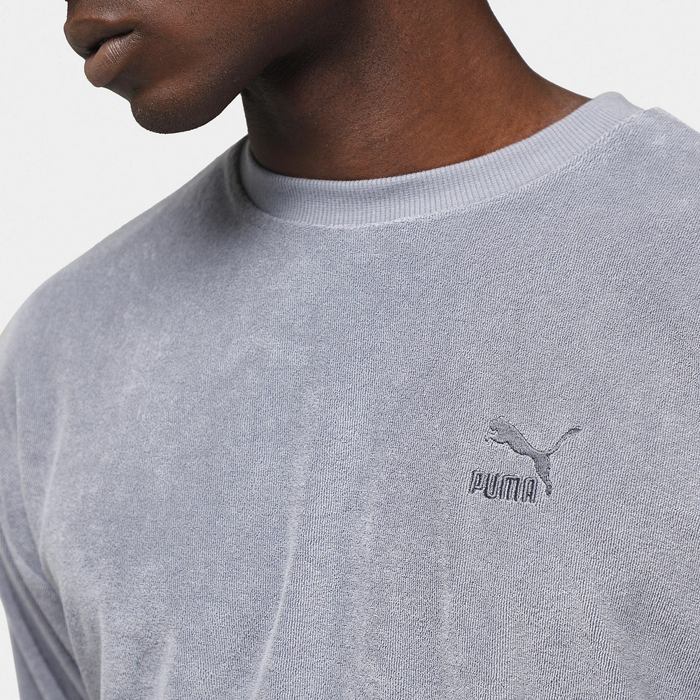 Puma Classics Towelling Crewneck / Grey Tile