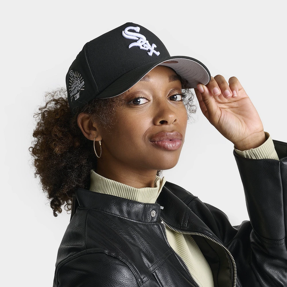 New Era Chicago World Series Champion White Sox 9FORTY A-Frame Black / White