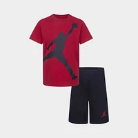 Jordan Child Boys' Jumbo Jumpman Shorts Set / Black