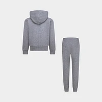 Jordan Children's Brooklyn Fleece Full Zip Hoodie Set / Carbon Heather