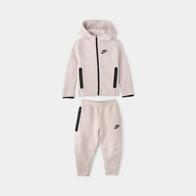Nike Sportswear Child Boys' Tech Fleece Full-Zip Hoodie Set / Platinum Violet