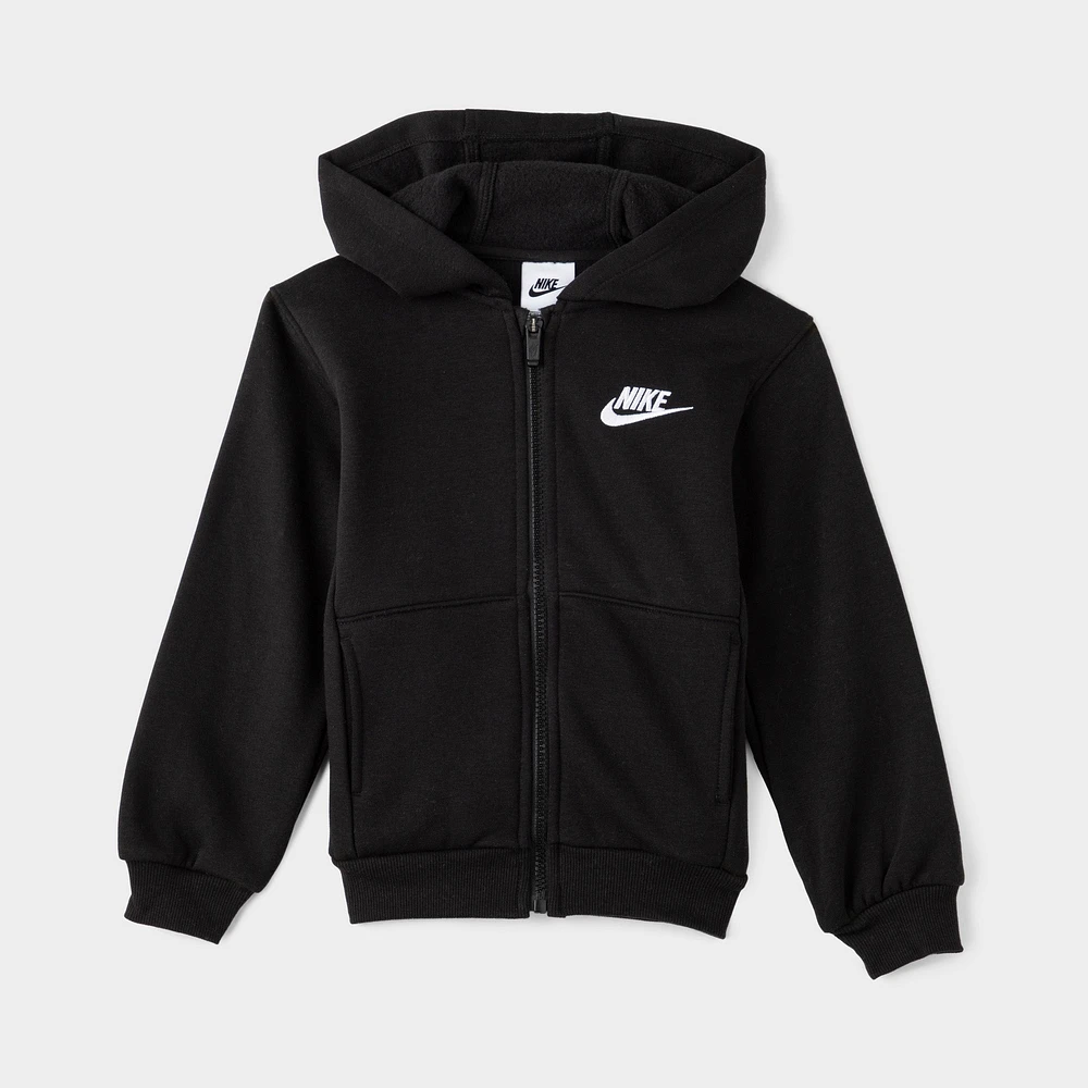 Nike Sportswear Child Boys' Club Fleece Full Zip Hoodie / Black