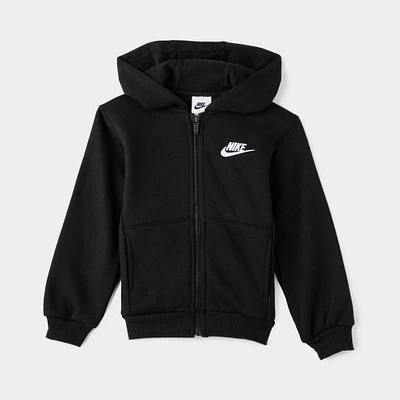 Nike Sportswear Child Boys' Club Fleece Full Zip Hoodie / Black