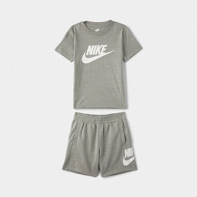 Nike Child Boys' Club T-shirt & Shorts Set / Dark Grey Heather