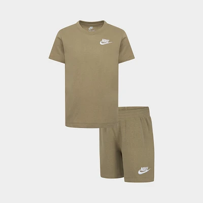 Nike Children's Club T-Shirt & Shorts Set / Parachute Beige