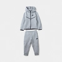 Nike Sportswear Child Boys' Tech Fleece Full Zip Hoodie Set / Dark Grey Heather