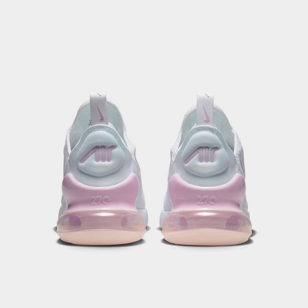Nike Air Max 270 GS White / Pink Foam - Light Smoke Grey