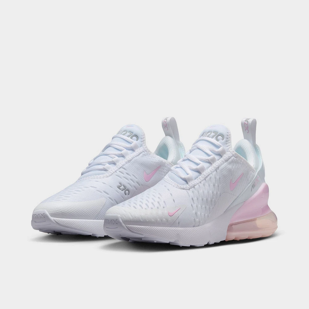 Nike Air Max 270 GS White / Pink Foam - Light Smoke Grey