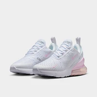 Nike Air Max 270 GS White / Pink Foam - Light Smoke Grey