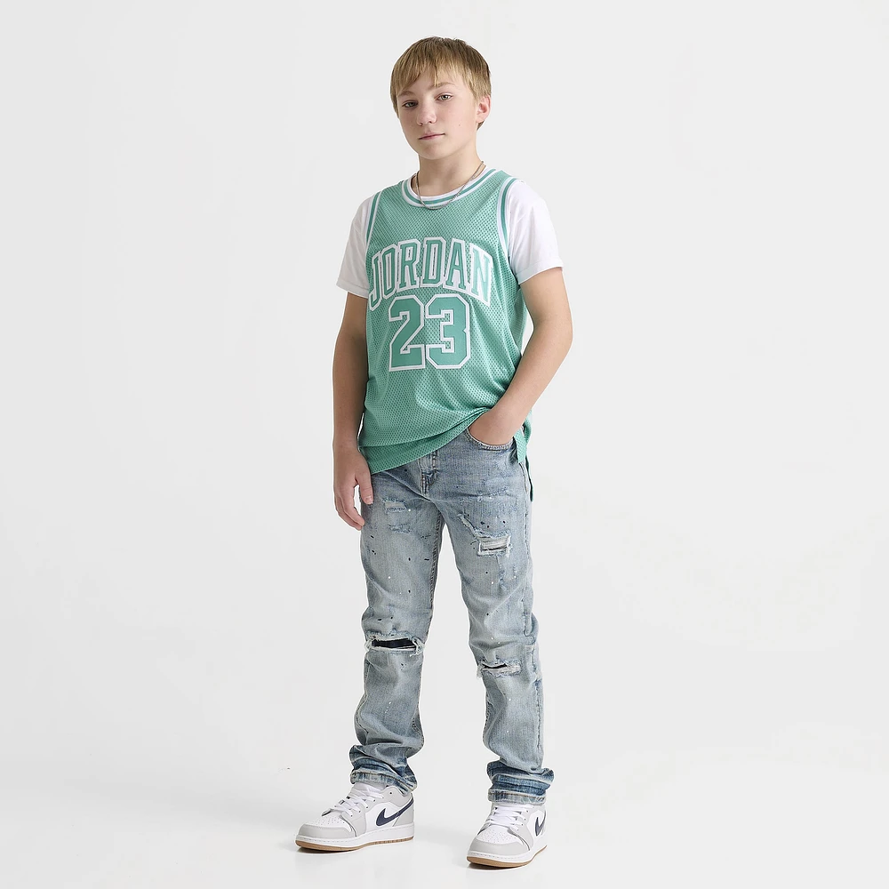 Jordan Junior Boys' 23 Basketball Jersey / Washed Teal