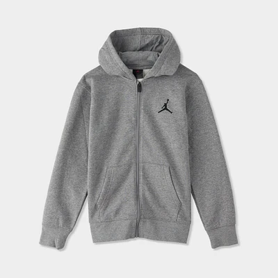 Jordan Junior Boys' Essential Full-Zip Hoodie / Carbon Heather
