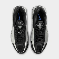 Nike Women's Shox R4 Black / Metallic Silver - Racer Blue