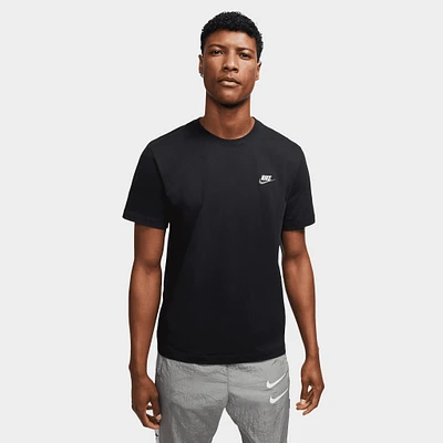 Nike Sportswear Club T-shirt Black / White - Dark Grey