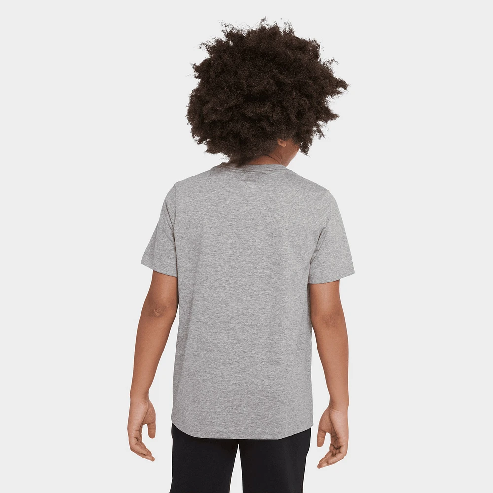 Nike Sportswear Juniors' Embroidered Futura T-Shirt / Dark Grey Heather