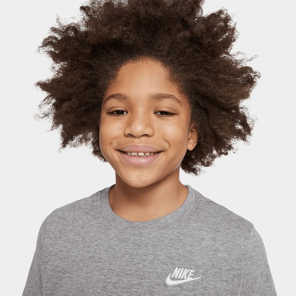 Nike Sportswear Juniors' Embroidered Futura T-Shirt / Dark Grey Heather