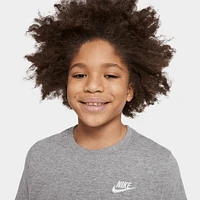 Nike Sportswear Juniors' Embroidered Futura T-Shirt / Dark Grey Heather