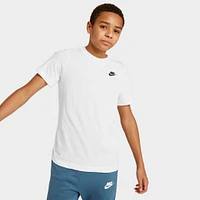 Nike Sportswear Juniors' Embroidered Futura T-Shirt / White