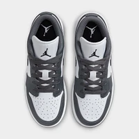 Jordan 1 Low GS White / Black - Iron Grey