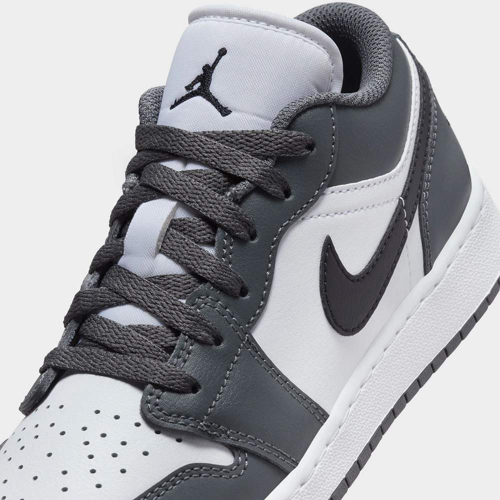 Jordan 1 Low GS White / Black - Iron Grey