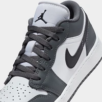 Jordan 1 Low GS White / Black - Iron Grey