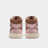 Jordan Women's 1 Mid Pink Oxford / Archaeo Brown - Sail