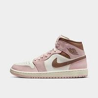 Jordan Women's 1 Mid Pink Oxford / Archaeo Brown - Sail