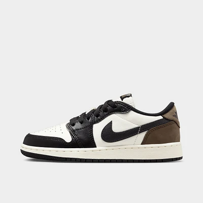 Jordan 1 Low OG GS White / Black - Dark Mocha