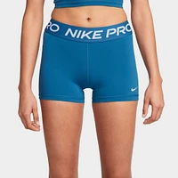 Nike Pro Women's 3" Shorts / Blue