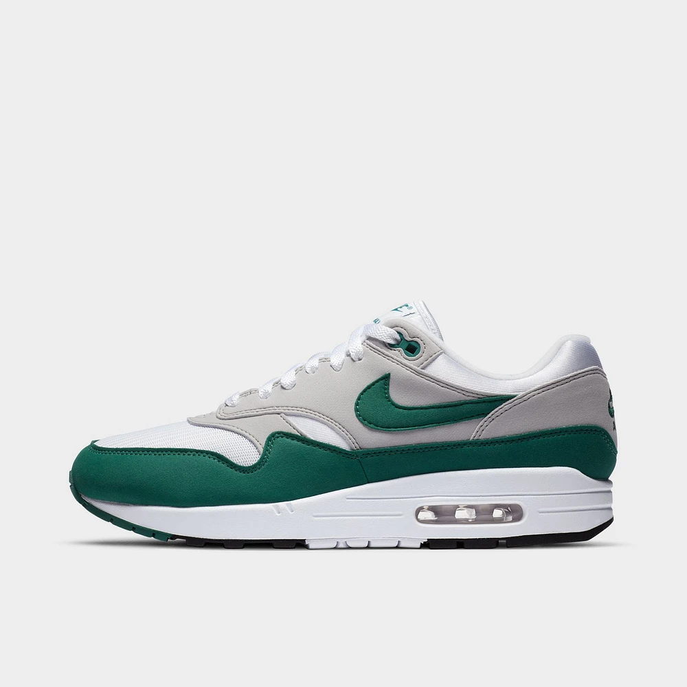 Nike Air Max 1 White / Evergreen Aura - Neutral Grey