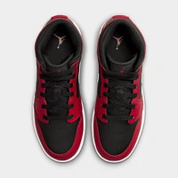 Jordan 1 Mid GS Black / White - Gym Red