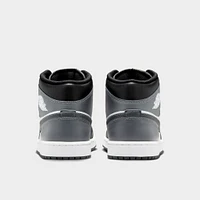 Jordan 1 Mid Black / Iron Grey - White