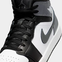 Jordan 1 Mid Black / Iron Grey - White
