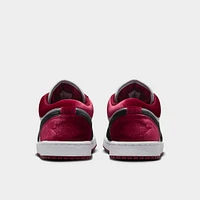 Jordan Women's 1 Low SE Black / White - Team Red