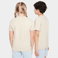Nike Sportswear Juniors' Embroidered Futura T-Shirt / Sand Drift