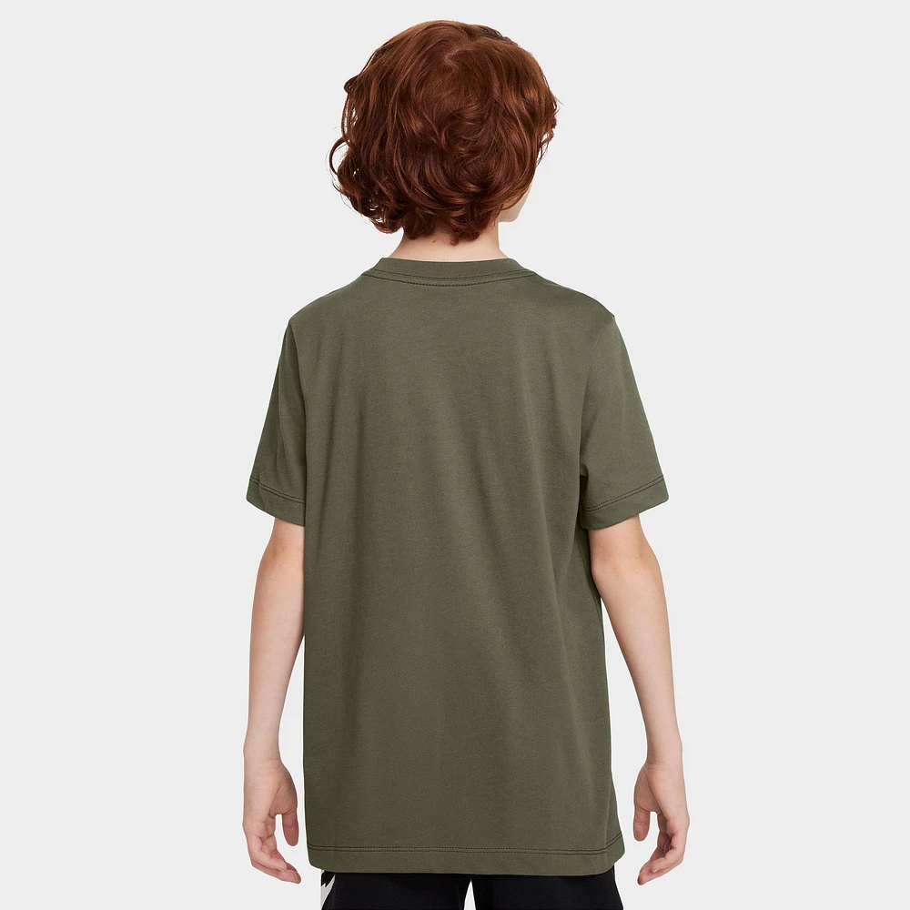 Nike Sportswear Junior's Embroidered Futura T-Shirt / Medium Olive